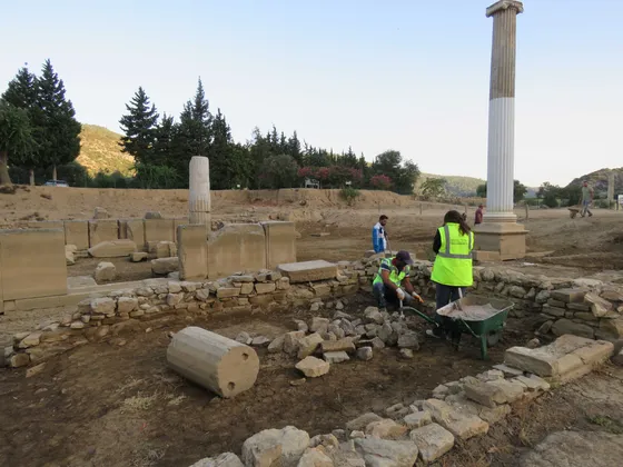 Ales Vadisi'nde kazı alanı